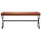Household Essentials Harper 46.5" Metal & Boucle Bench